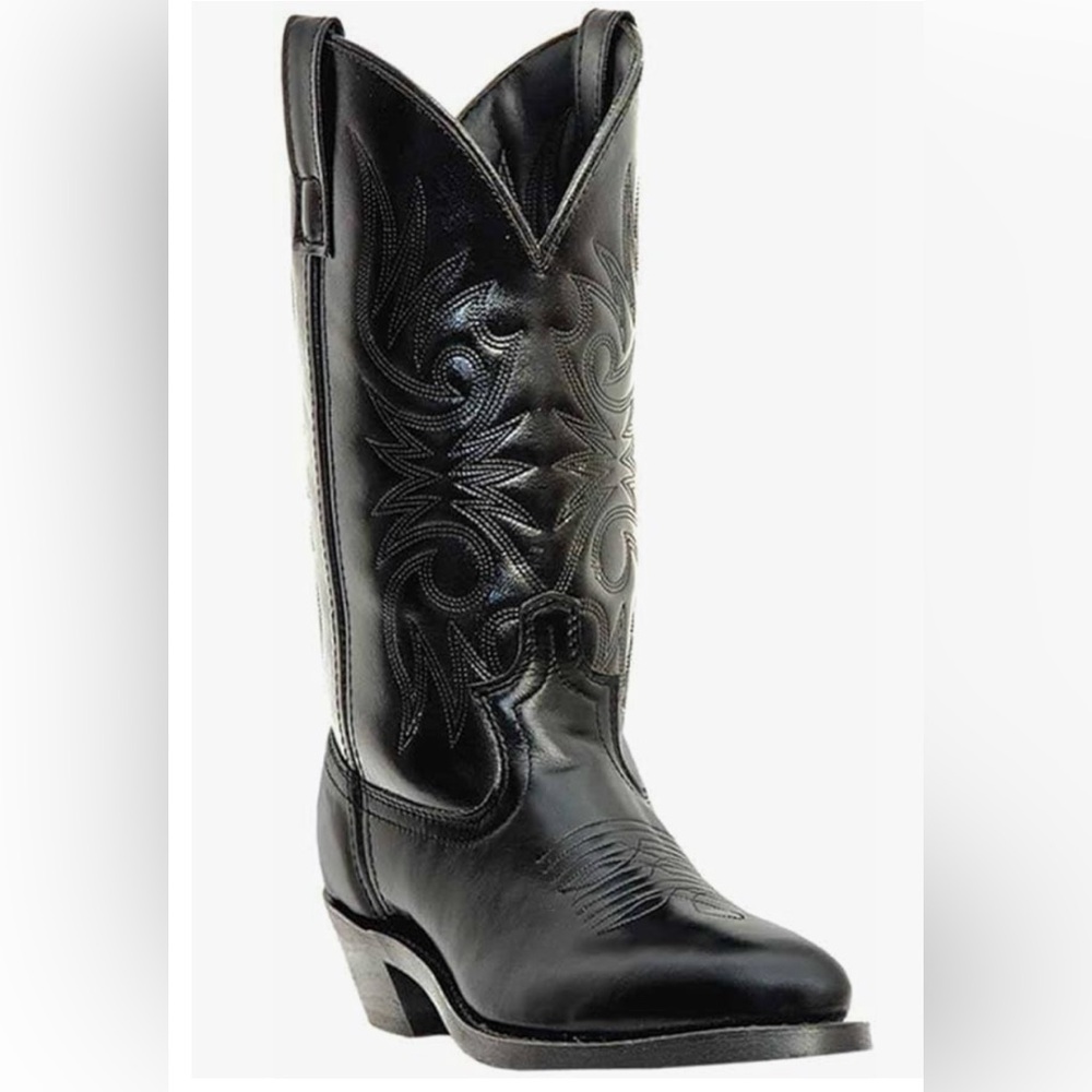 Laredo Paris Round Toe Casual Boots Mid-Calf Black Men’s Size 9 EW